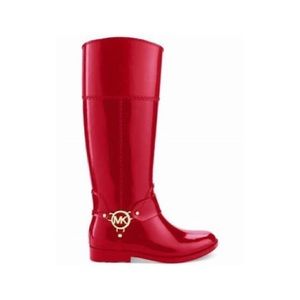 red mk rain boots